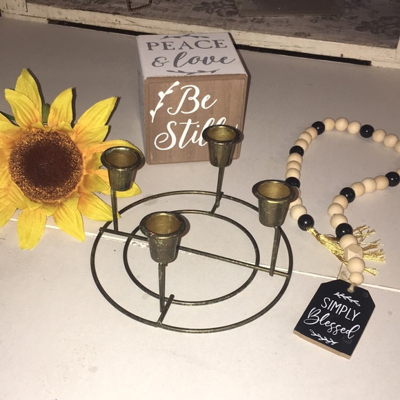 Accents Vintage Brass Multiple Candle Holder Poshmark